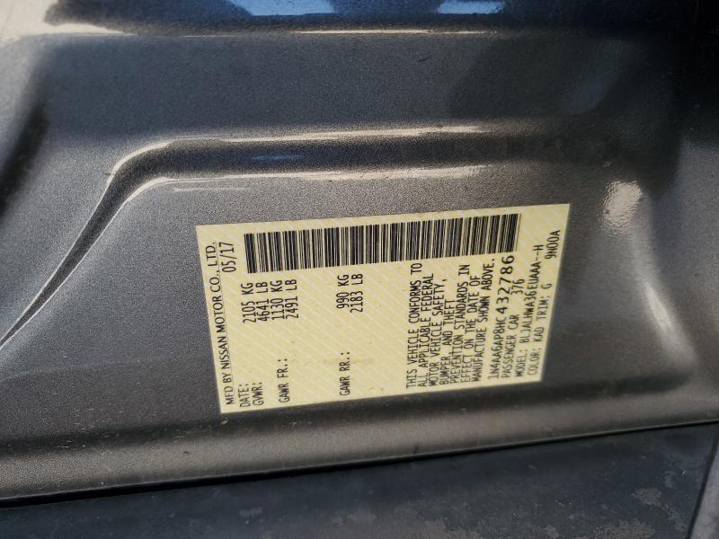 2017 NISSAN MAXIMA 3.5 - 1N4AA6AP8HC432786