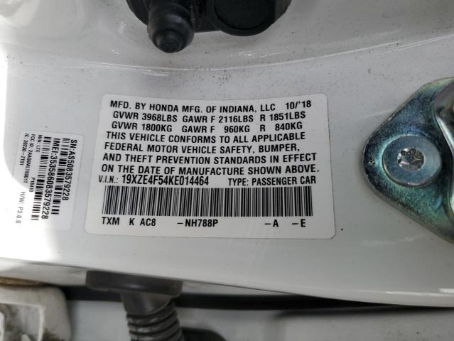 2019 HONDA INSIGHT EX 19XZE4F54KE014464