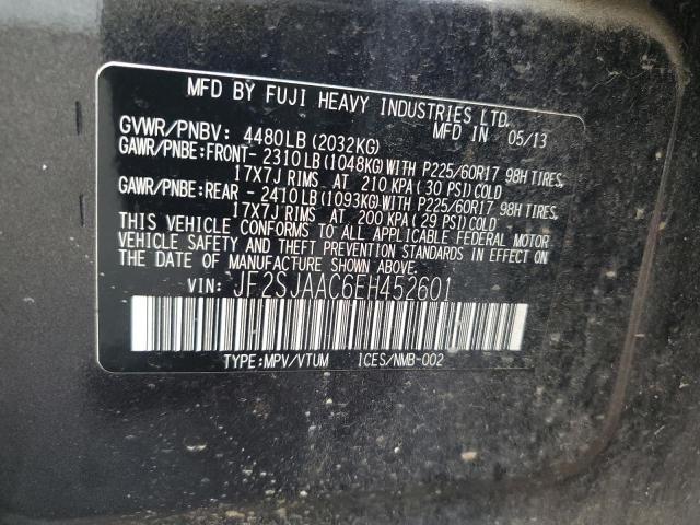 2014 SUBARU FORESTER 2 - JF2SJAAC6EH452601