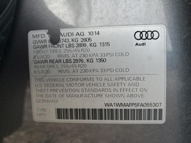 2015 AUDI Q5 PRESTIG WA1WMAFP5FA055307