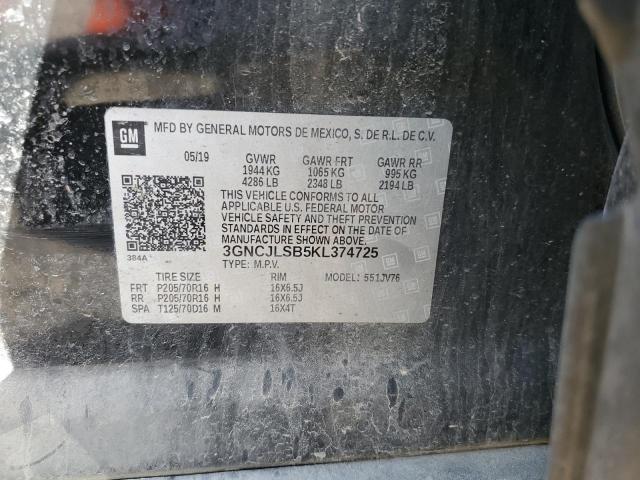 2019 CHEVROLET TRAX 1LT #3296325479