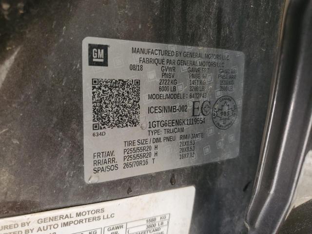 2019 GMC CANYON DEN - 1GTG6EEN6K1119554