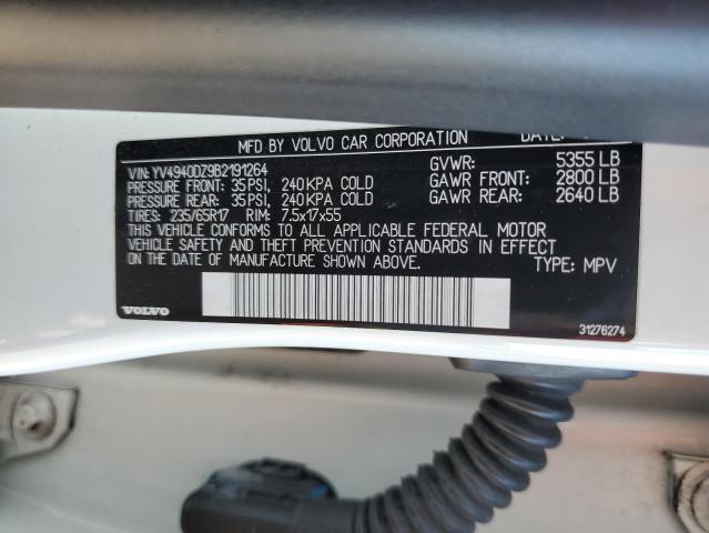 2011 VOLVO VOLVO XC60 - YV4940DZ9B2191264