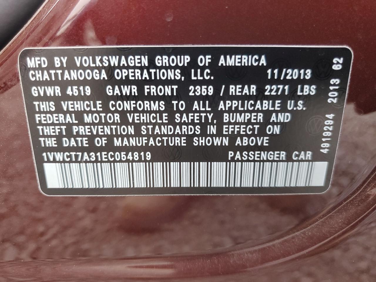 VOLKSWAGEN PASSAT SEL