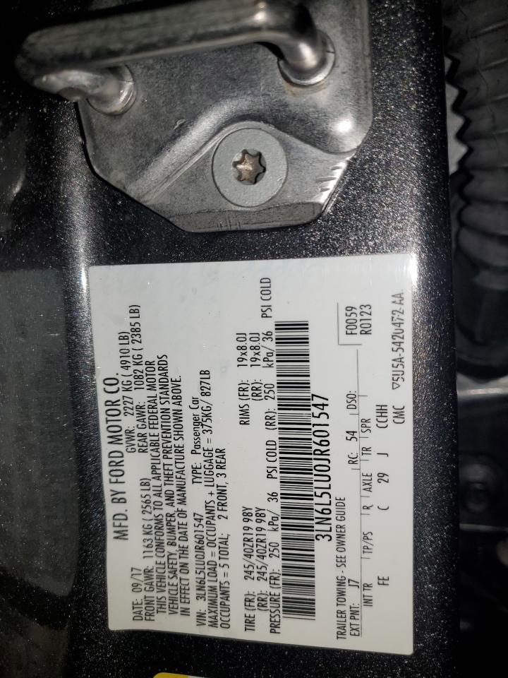 Lot #3311890219 2018 LINCOLN MKZ HYBRID