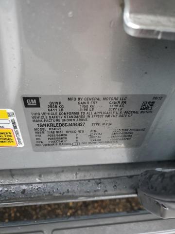 2012 CHEVROLET TRAVERSE L - 1GNKRLED8CJ404827