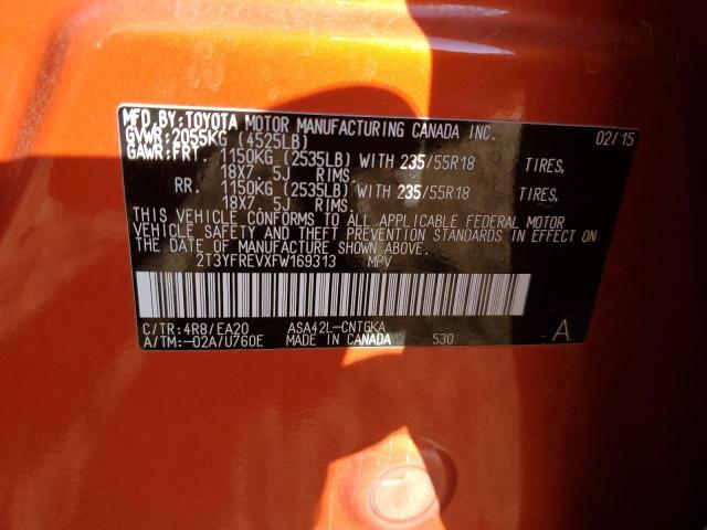 2015 TOYOTA RAV4 LIMIT - 2T3YFREVXFW169313