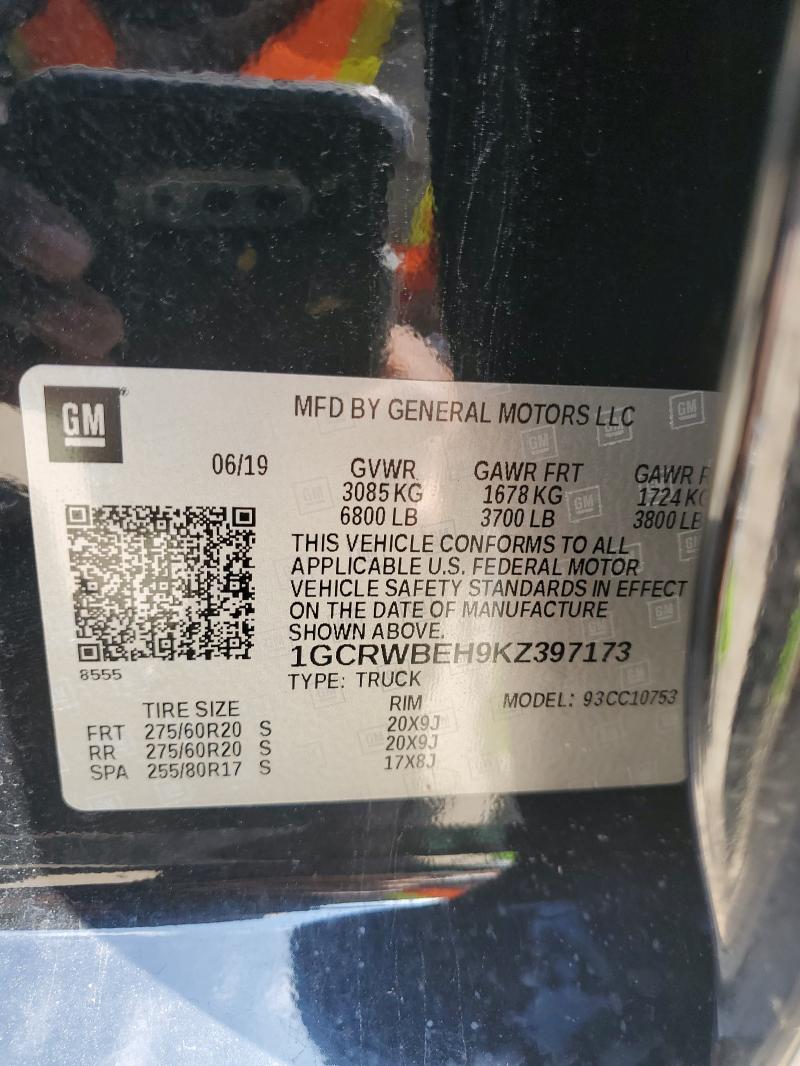 2019 CHEVROLET SILVERADO #3305725738