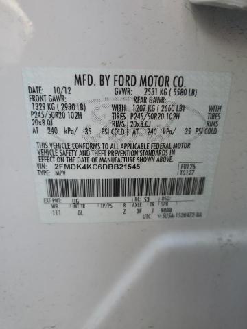2013 FORD EDGE LIMIT - 2FMDK4KC6DBB21545