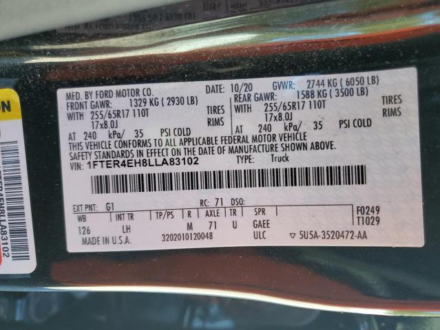 2020 FORD RANGER XL - 1FTER4EH8LLA83102