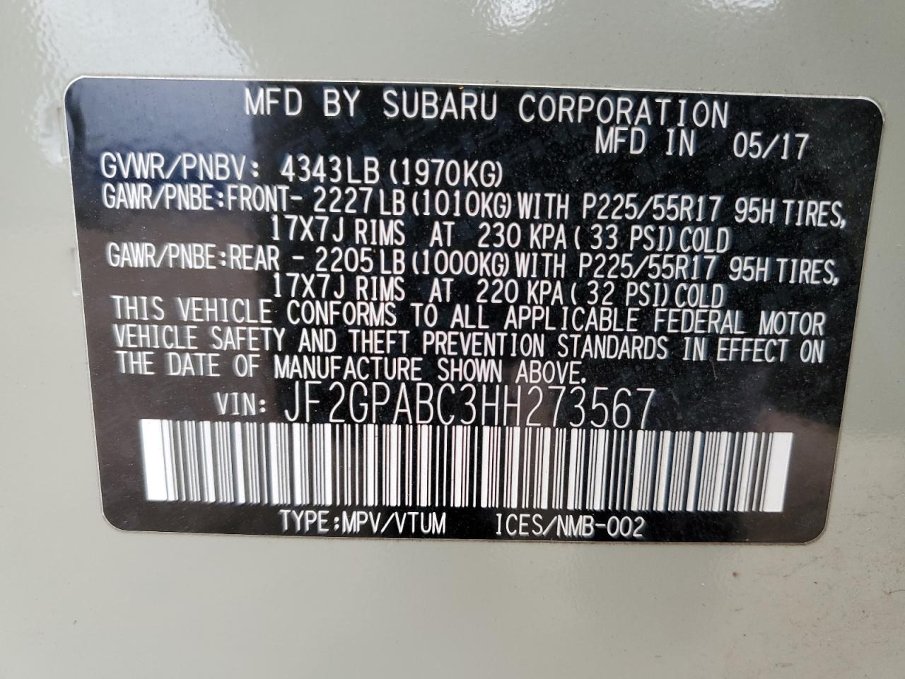 SUBARU CROSSTREK PREMIUM