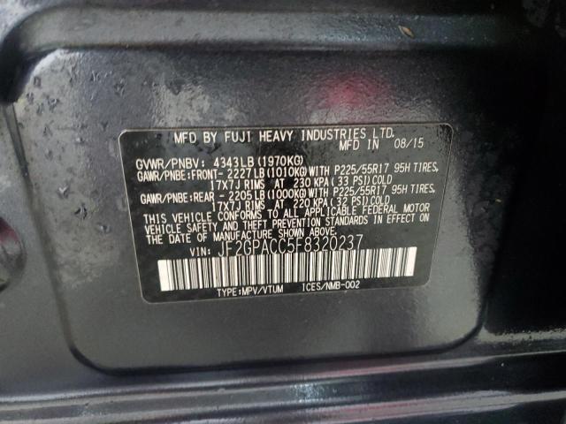 2015 SUBARU XV CROSSTR JF2GPACC5F8320237