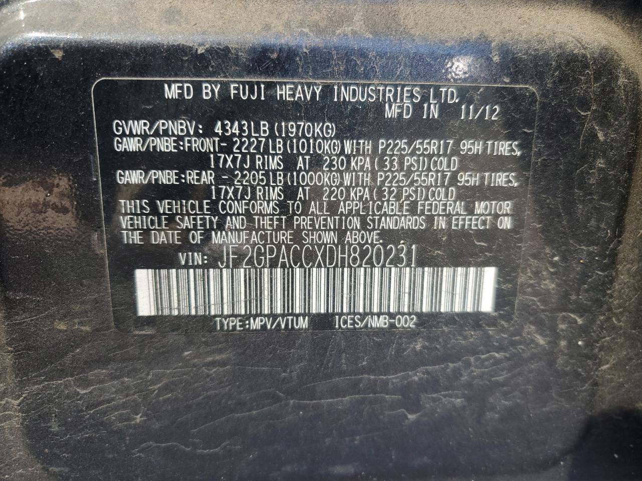 SUBARU XV 2.0 PREMIUM