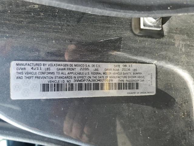 2012 VOLKSWAGEN JETTA SE #3291219029