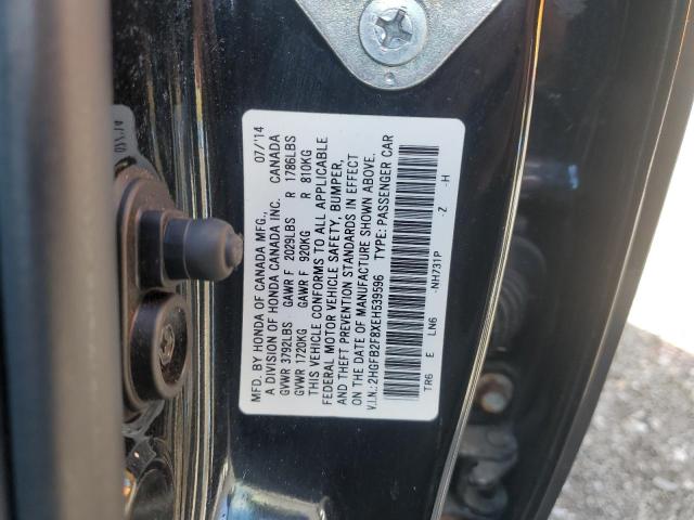 2014 HONDA CIVIC EX - 2HGFB2F8XEH539596