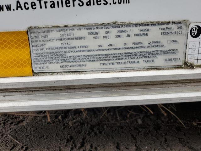 2015 H&H TRAILER #3281597405