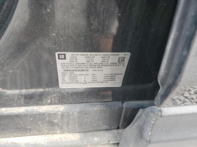 2018 CHEVROLET EQUINOX LT - 2GNAXJEVXJ6208722