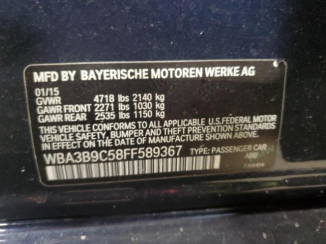 2015 BMW 335 XI WBA3B9C58FF589367