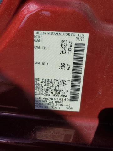 2022 NISSAN ALTIMA SL #3302835890