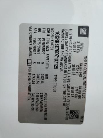 2013 CHEVROLET SILVERADO K1500 LT - 1GCRKSE76DZ137125