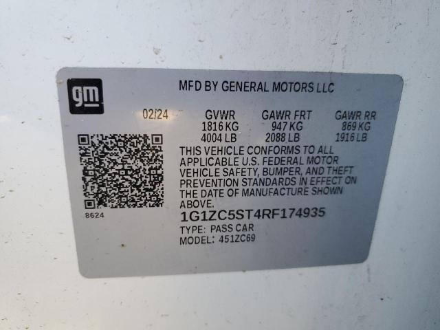 2024 CHEVROLET MALIBU LS - 1G1ZC5ST4RF174935