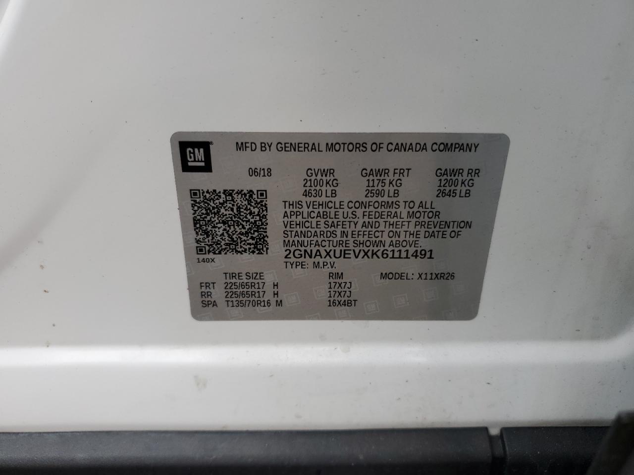 CHEVROLET EQUINOX LT