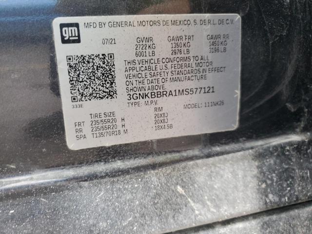 2021 CHEVROLET BLAZER 1LT - 3GNKBBRA1MS577121