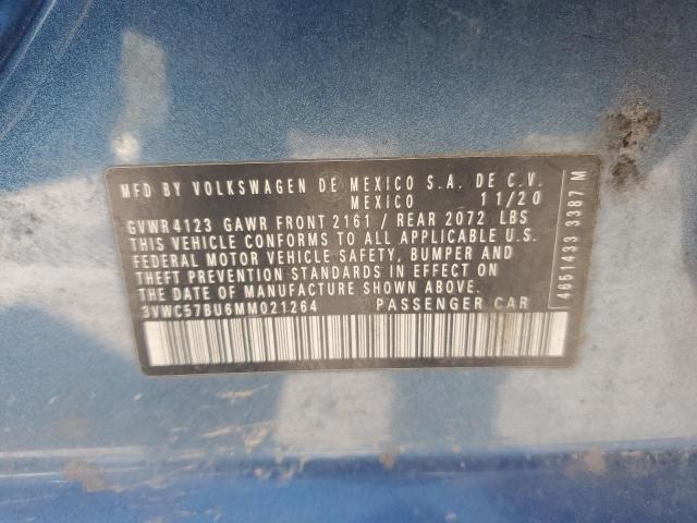 2021 VOLKSWAGEN JETTA S 3VWC57BU6MM021264