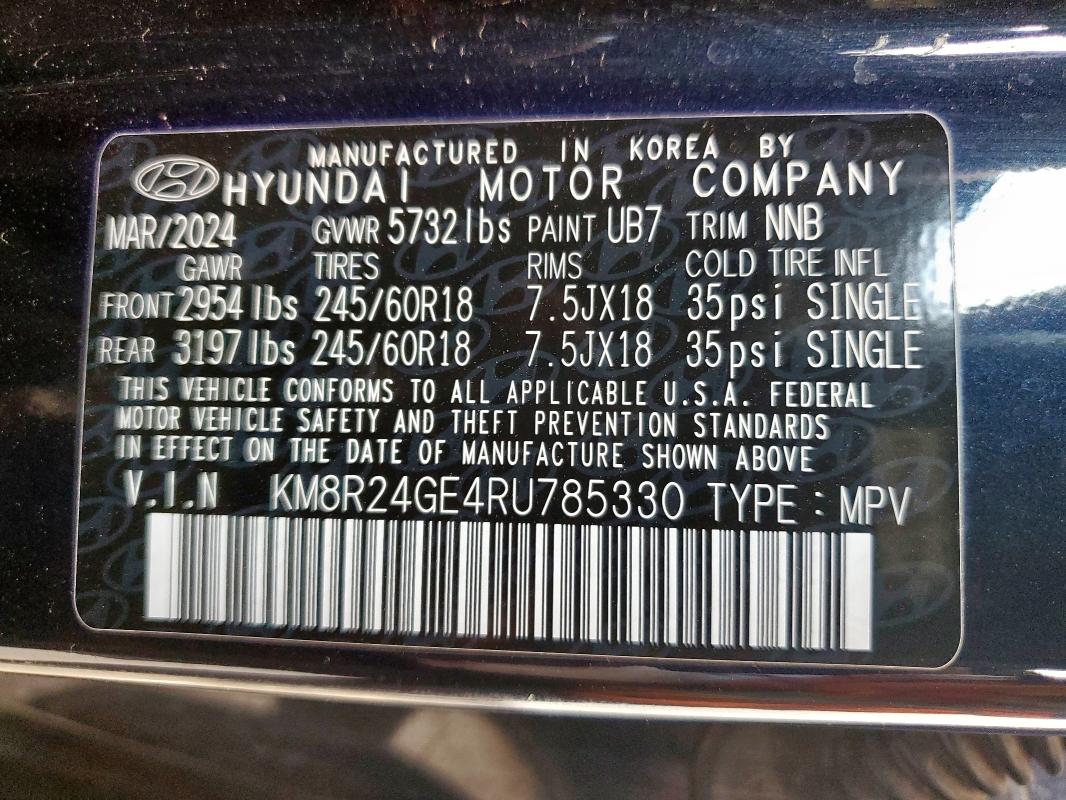 2024 HYUNDAI PALISADE S #3308558505