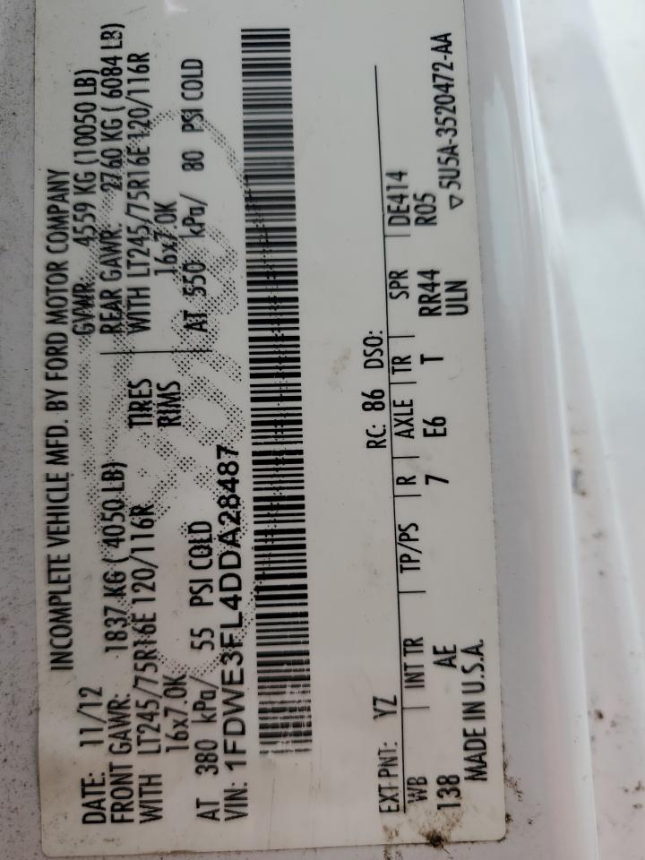 FORD ECONOLINE E350 SUPER DUTY CUTAWAY VAN