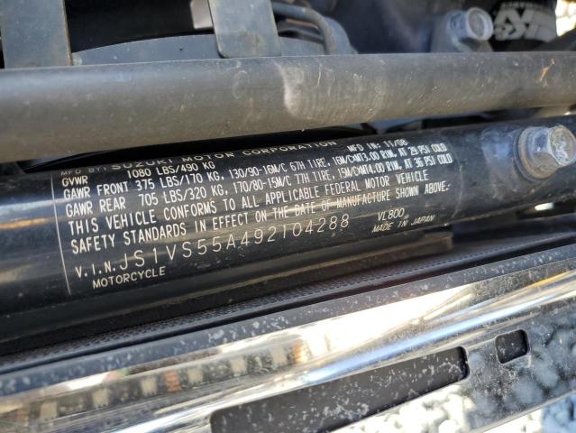 2009 SUZUKI VL800 - JS1VS55A492104288