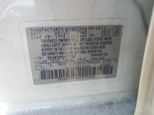 2017 NISSAN SENTRA S 3N1AB7AP5HY271546