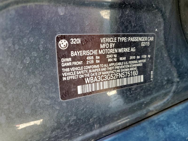 2015 BMW 320I XDRIV #3297251440