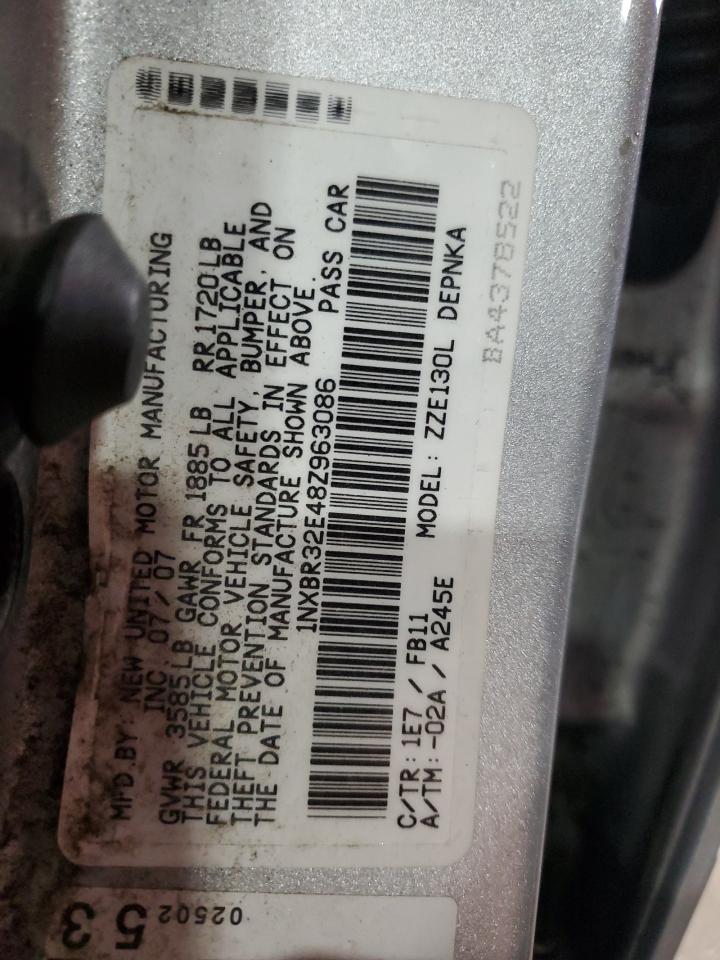 Lot #3282385260 2008 TOYOTA COROLLA CE