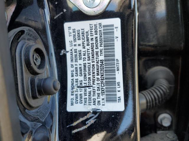 2019 HONDA CIVIC SPOR - 19XFC2F82KE202648