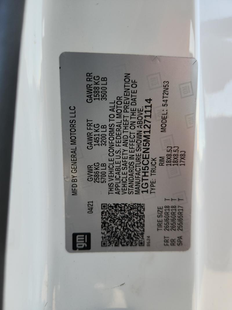 2021 GMC CANYON ELE - 1GTH5CEN5M1271114