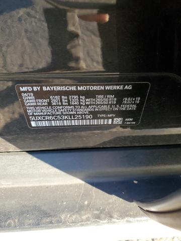 2019 BMW X5 XDRIVE4 - 5UXCR6C53KLL25190