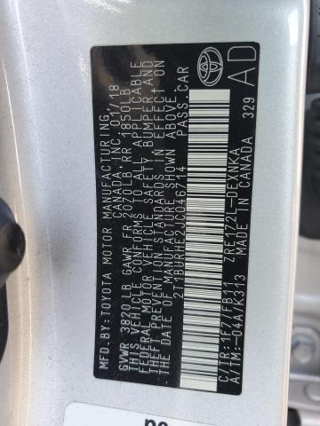 2018 TOYOTA COROLLA L - 2T1BURHE2JC046714