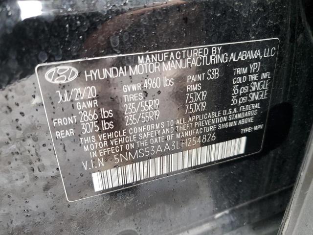 2020 HYUNDAI SANTA FE LIMITED - 5NMS53AA3LH254826