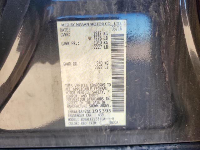 2016 NISSAN ALTIMA 2.5 - 1N4AL3AP2GC195395