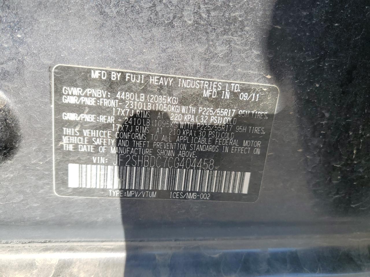 SUBARU FORESTER 2.5X PREMIUM