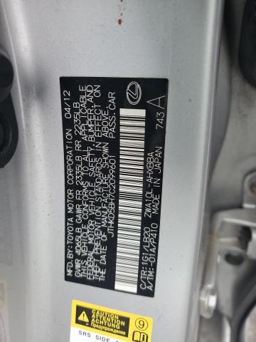 2012 LEXUS CT 200 - JTHKD5BH7C2099601