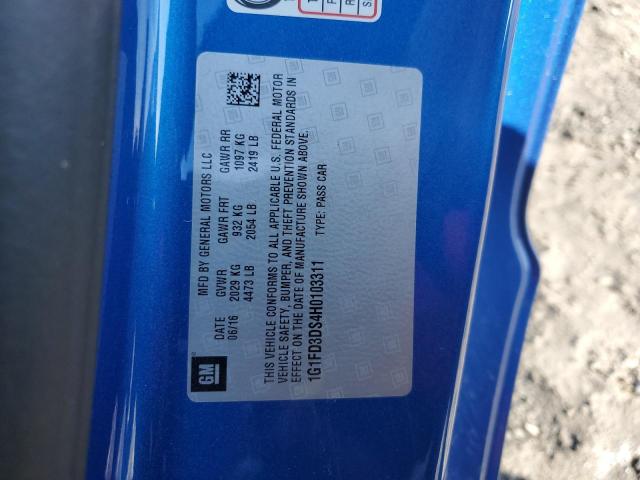 2017 CHEVROLET CAMARO LT - 1G1FD3DS4H0103311