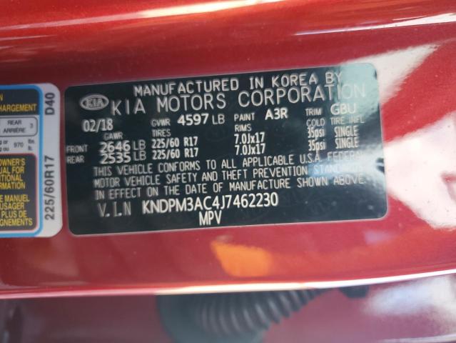 2018 KIA SPORTAGE L - KNDPM3AC4J7462230