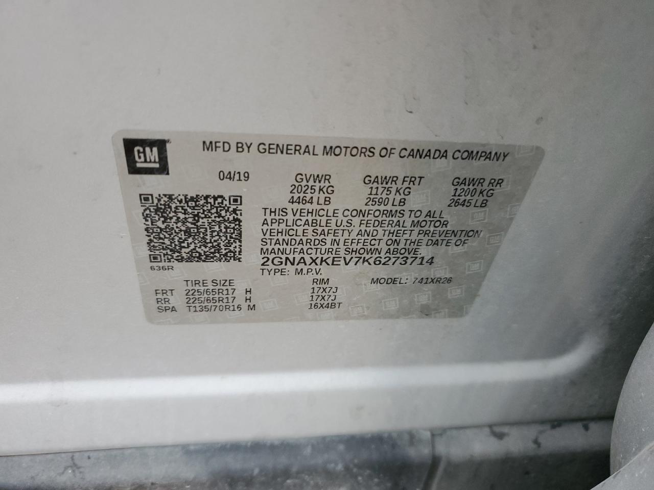 CHEVROLET EQUINOX LT