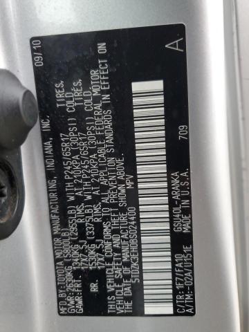 2011 TOYOTA HIGHLANDER - 5TDZK3EH0BS024400