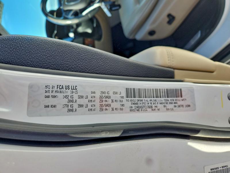 2015 DODGE DURANGO LI - 1C4RDHDG7FC176696