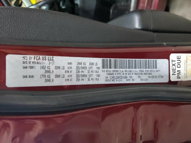 2017 DODGE DURANGO GT #3282593868