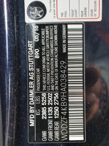 2017 MERCEDES-BENZ E 300 4MAT #3287815103