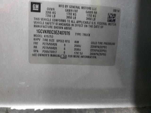 2014 CHEVROLET SILVERADO - 1GCVKREC3EZ407076